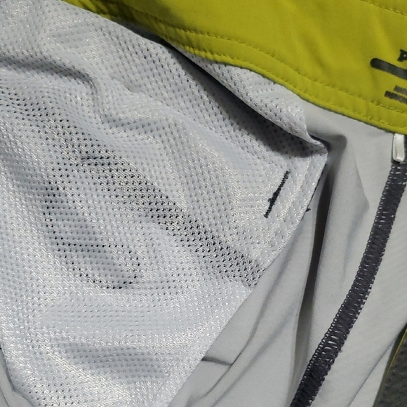 Prana Hybrid Green and Purple Board Shorts with  Geometric Design - Picture 6 of 9